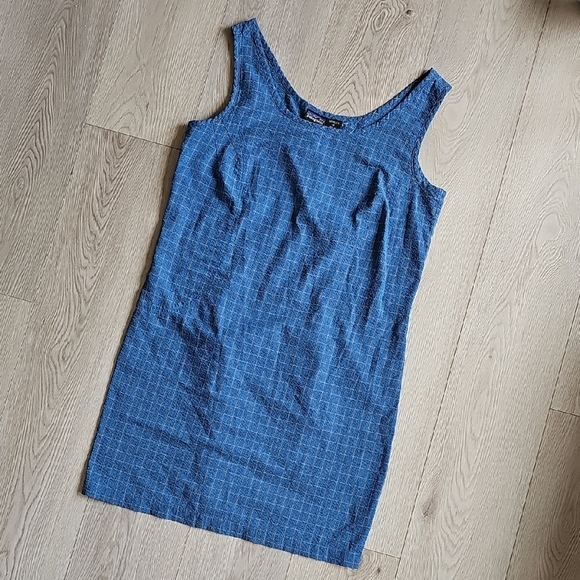 Vintage Patagonia Seer Sucker Sunspot Dress Medium - Picture 1 of 16